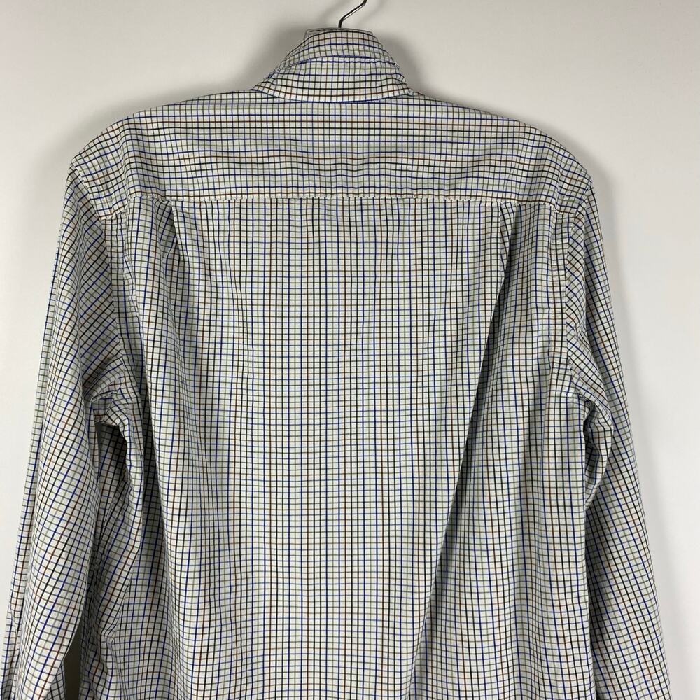 J Crew Mercantile Flex Slim Button Down Plaid Multicolor Shirt Mens Size Small - Picture 9 of 11
